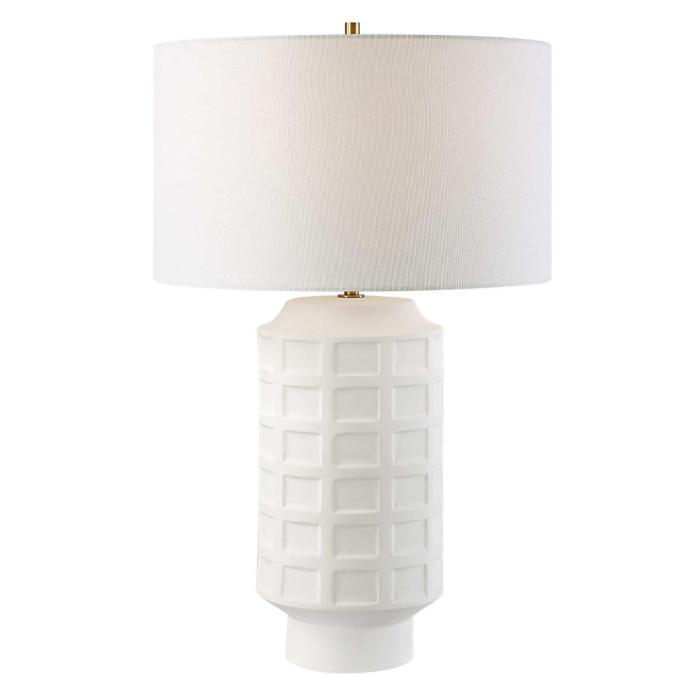 Uttermost Window Pane White Table Lamp 1