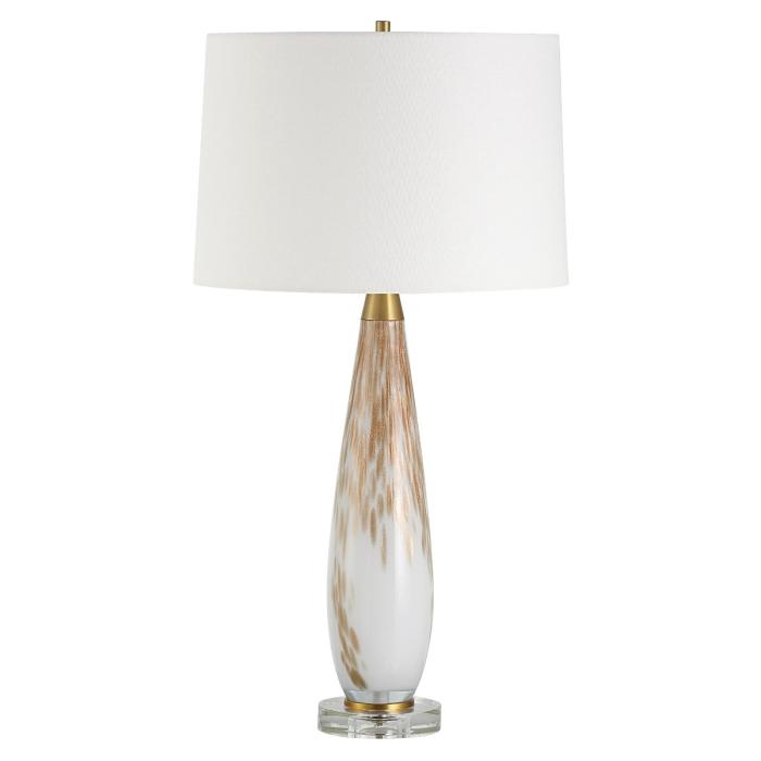 Uttermost Lyra White & Gold Table Lamp 1