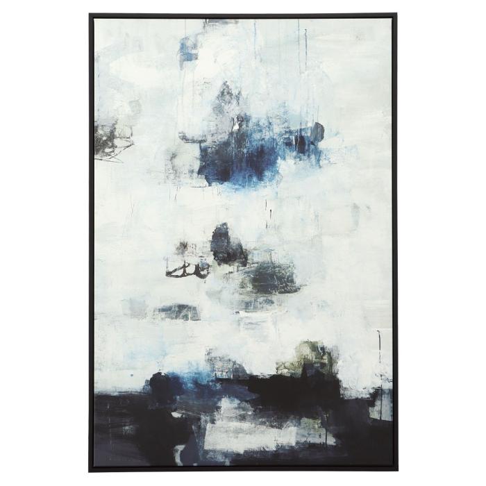 Uttermost Black And Blue Framed Abstract Art 1