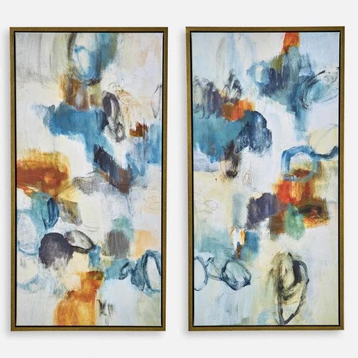 Uttermost Casual Moments Framed Abstract Art | Set of 2 1