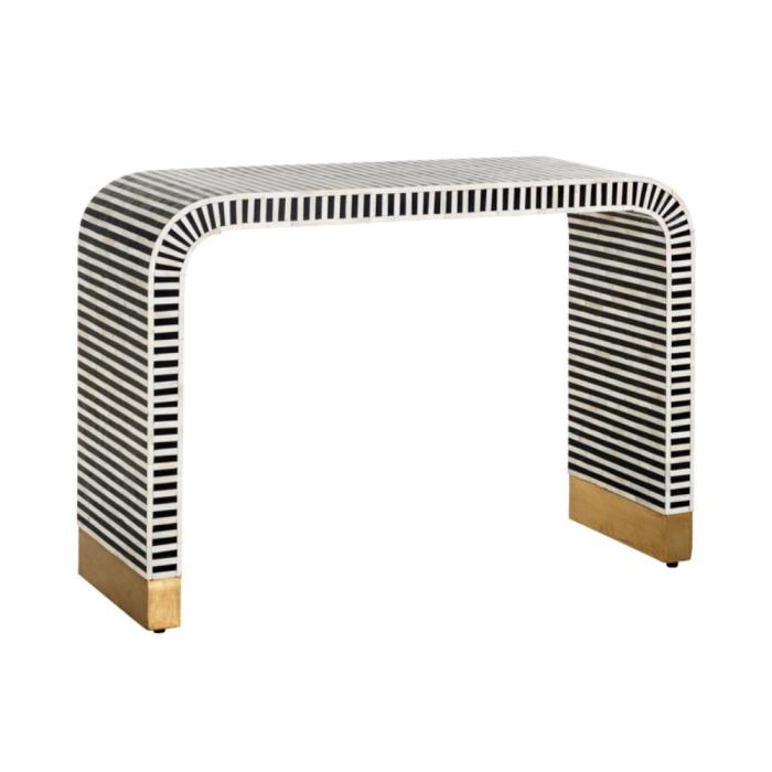 Richmond  Bliss Console Table in Black & White 1