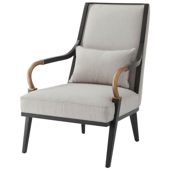 Theodore Alexander Yves Occasional Chair in Kendal Linen 1
