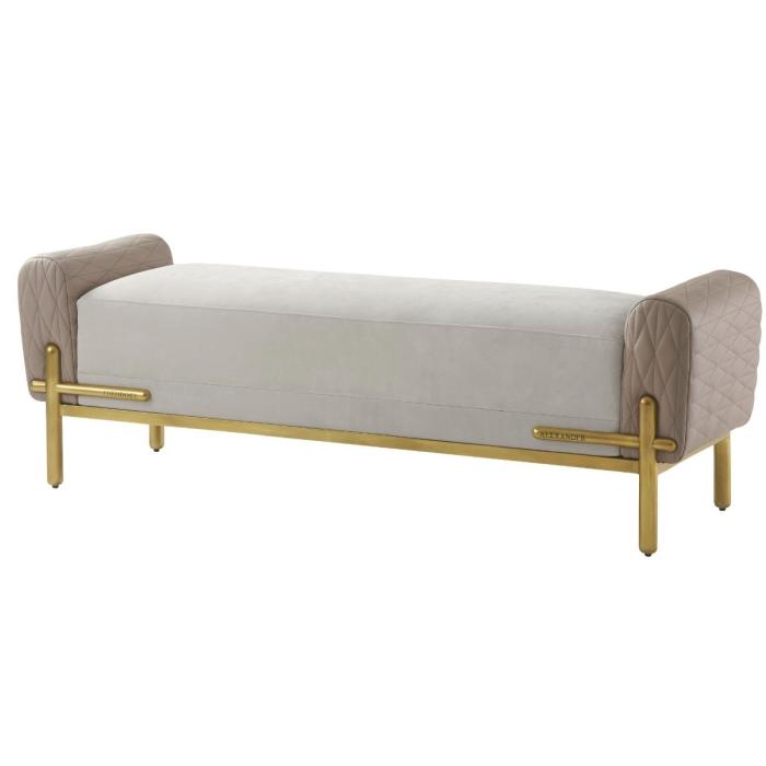 Theodore Alexander Iconic Bench in Leather 1
