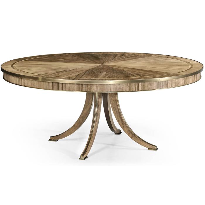 Jonathan Charles Golden Amber Round Dining Table 1