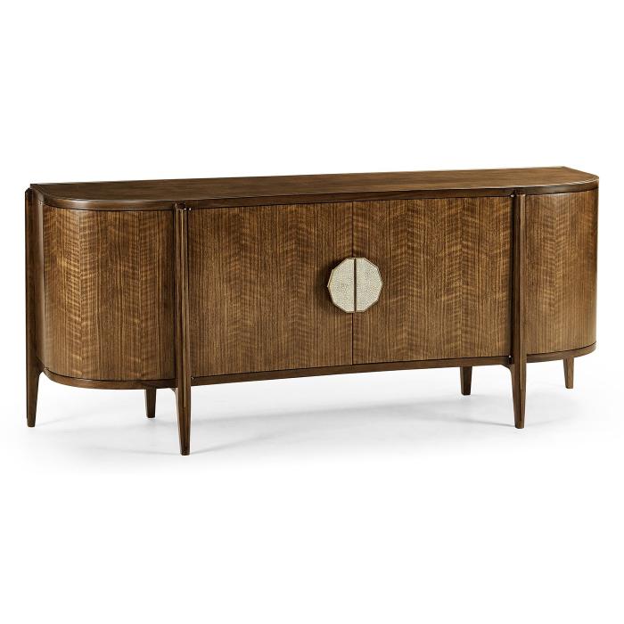 Jonathan Charles Toulouse Walnut Curved Sideboard 1