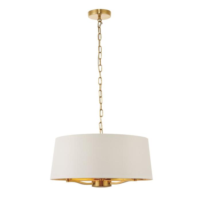 Dronfield Single Pendant Light in Brushed Gold 1