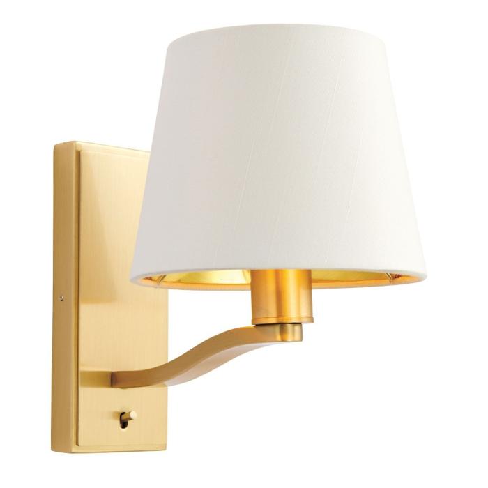 Dronfield Wall Light in Brushed Gold 1