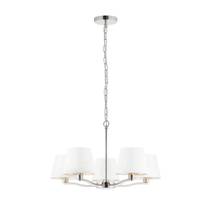 Pavilion Chic Dronfield Large Pendant Light in Bright Nickel 1