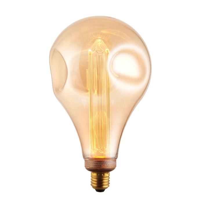 Dimple Extra Large Filament Bulb Amber 1