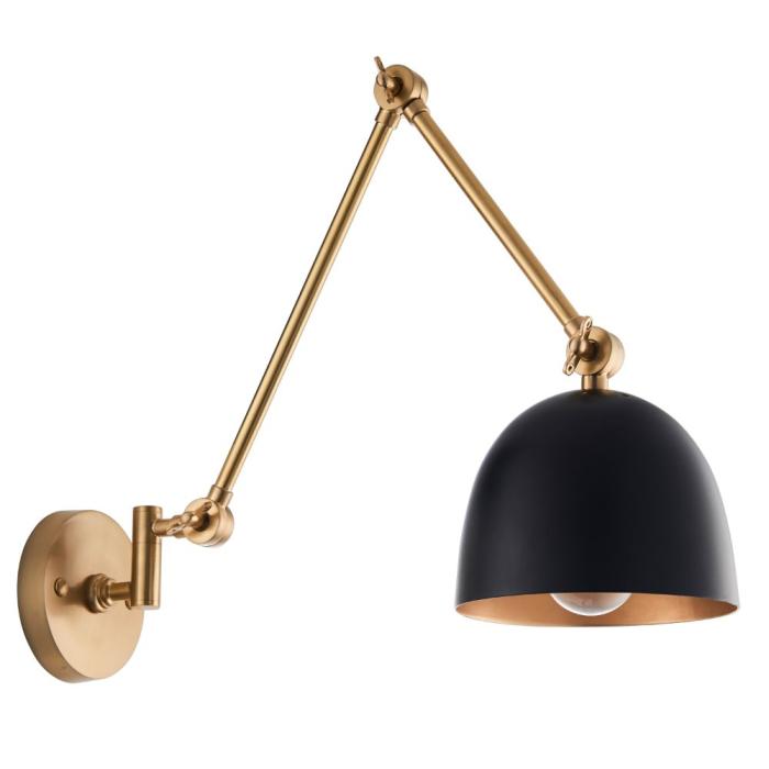Pavilion Chic Alix 1 Wall Light in Antique Brass 1