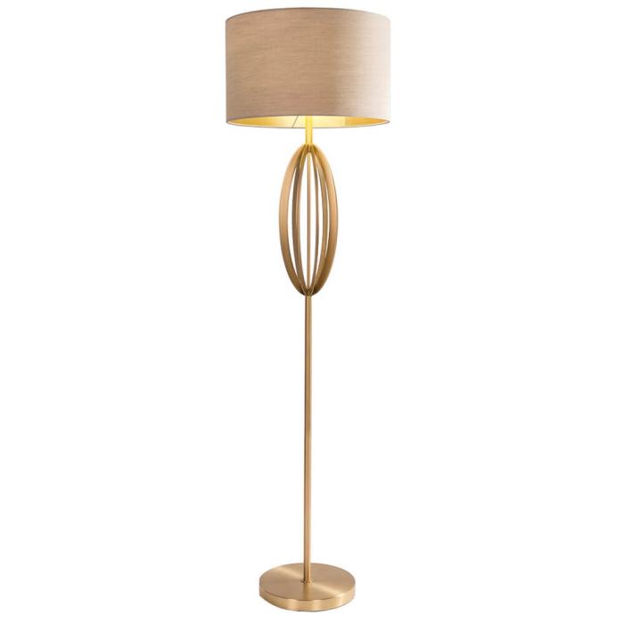 RV Astley Olive Floor Lamp in Antique Brass 1