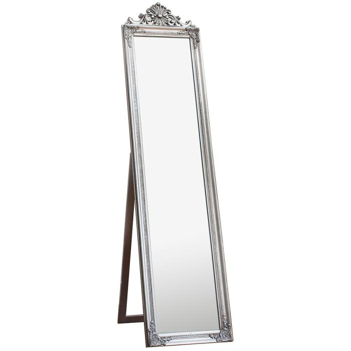 Pavilion Chic Cox Vintage Free Standing Full Length Mirror - Silver 1