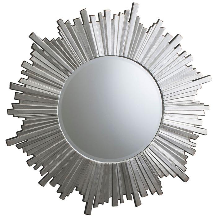 Union Round Silver Starburst Mirror 1