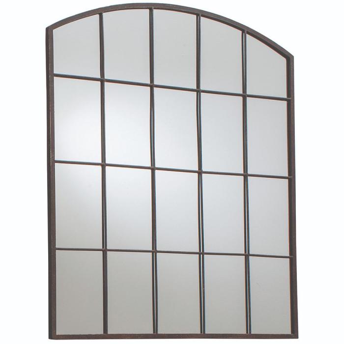 Pavilion Chic Urban Black Metal Window Mirror 1