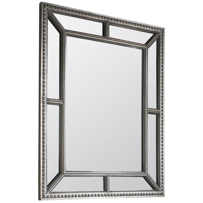 Pavilion Chic Dickinson Large Silver Framed Wall Mirror 1