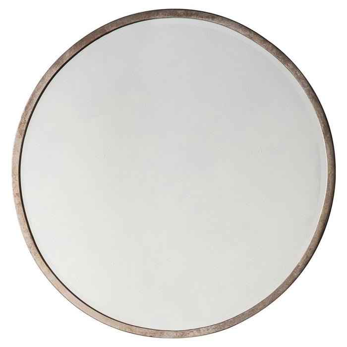 Watermoor Large Round Metal Mirror in Silver 1