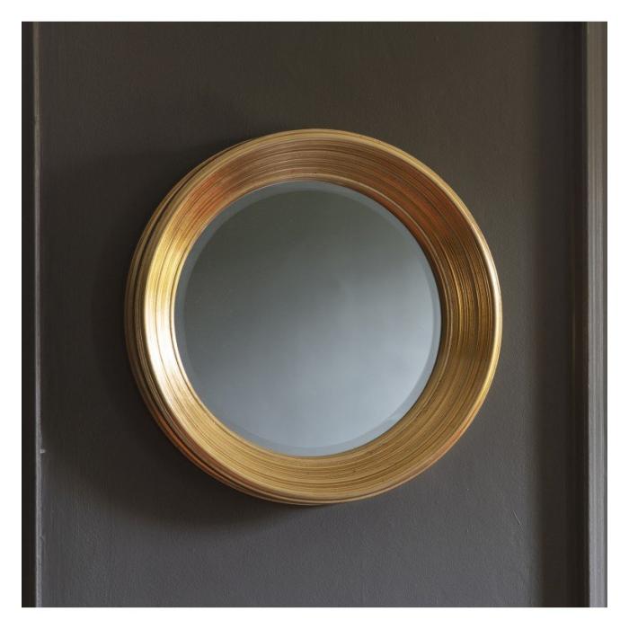 Pavilion Chic Purley Gold Round Wall Mirror 1