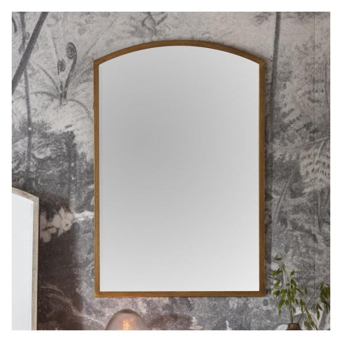 Watermoor Arched Metal Framed Mirror in Gold 1