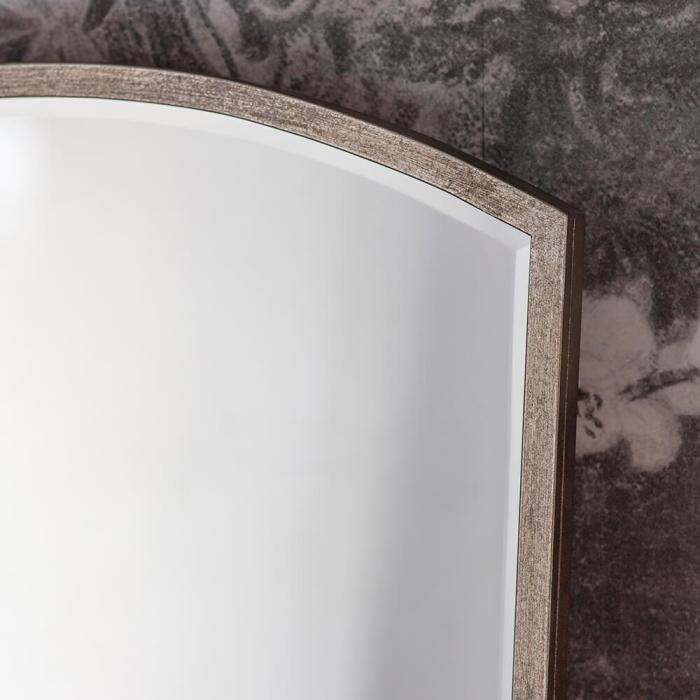 Watermoor Arched Metal Framed Mirror in Silver 1