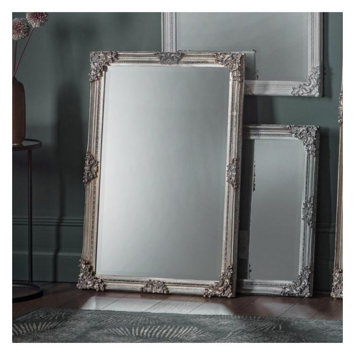 Pavilion Chic Toulouse French Style Ornate Mirror - Silver 1