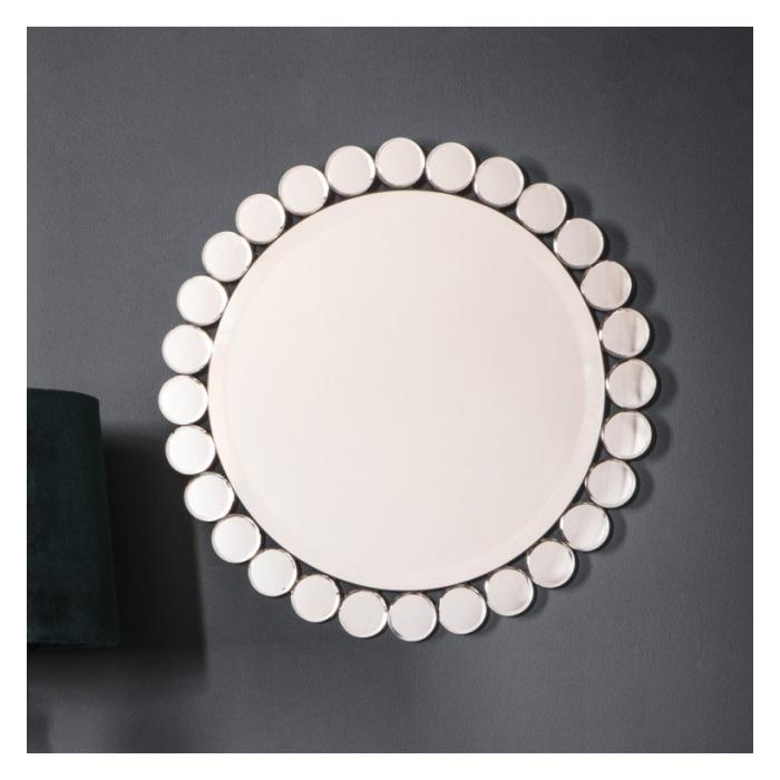 Pavilion Chic Smart Round Glass Wall Mirror - Small 1
