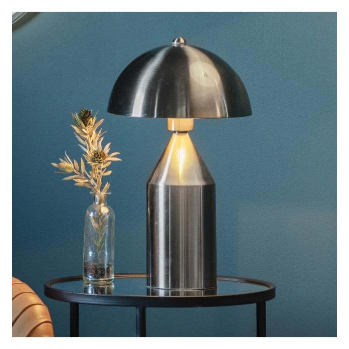 Pavilion Chic Avenue Dome Table Lamp - Brushed Nickel 2