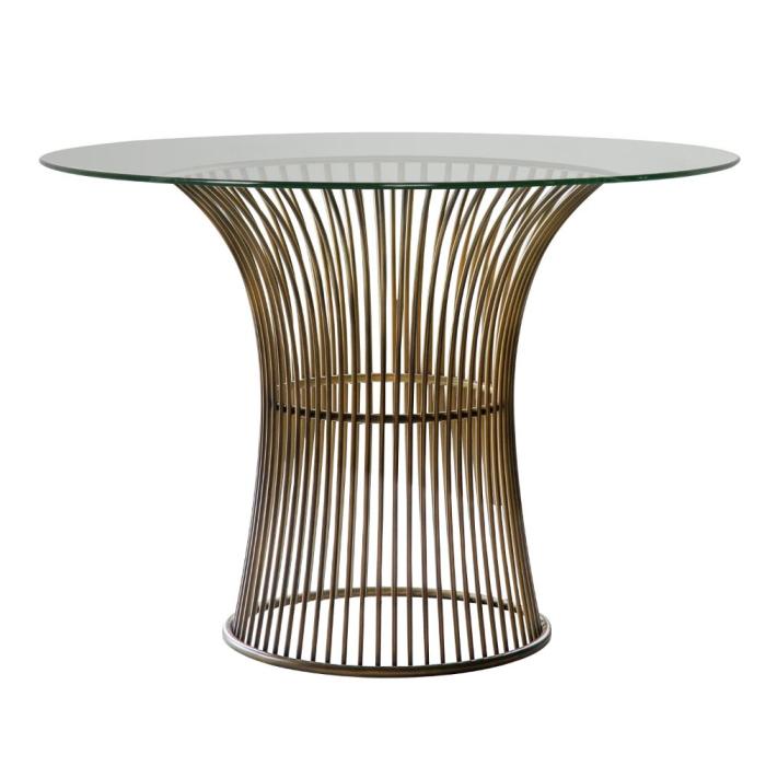 Pavilion Chic Accra Round Dining Table in Bronze 1