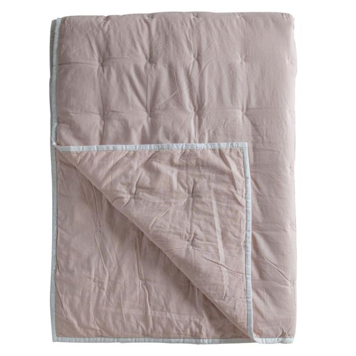 Cordelia Cotton Bedspread in Blush 1