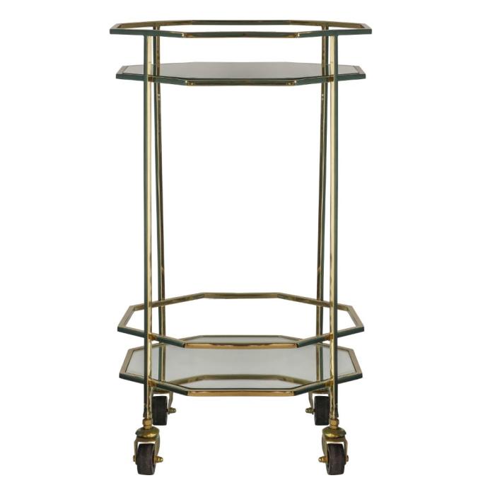 Pavilion Chic Roberta Gold Drinks Trolley 1