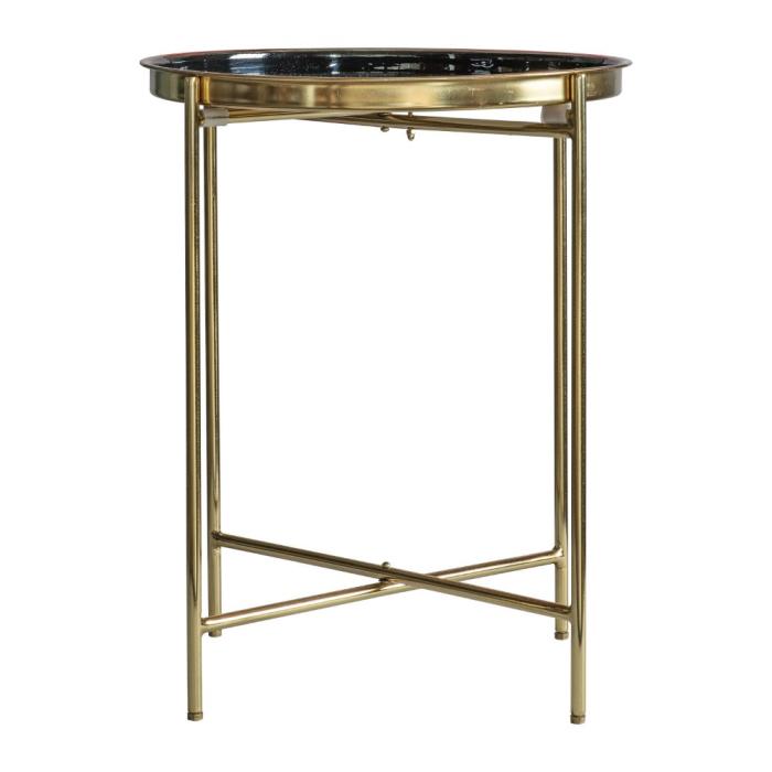 Pavilion Chic Travis Side Table in Gold & Black 1