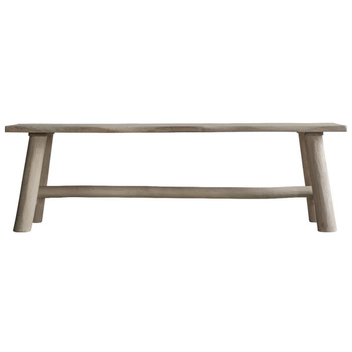 Pavilion Chic Archway Large Natural Rustic Bench 1