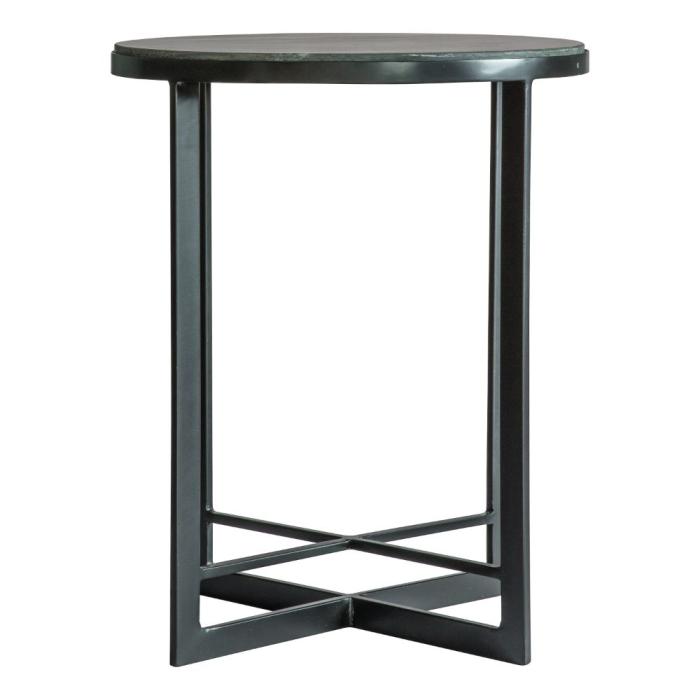 Pavilion Chic Talgarth Marble Side Table in Black 1