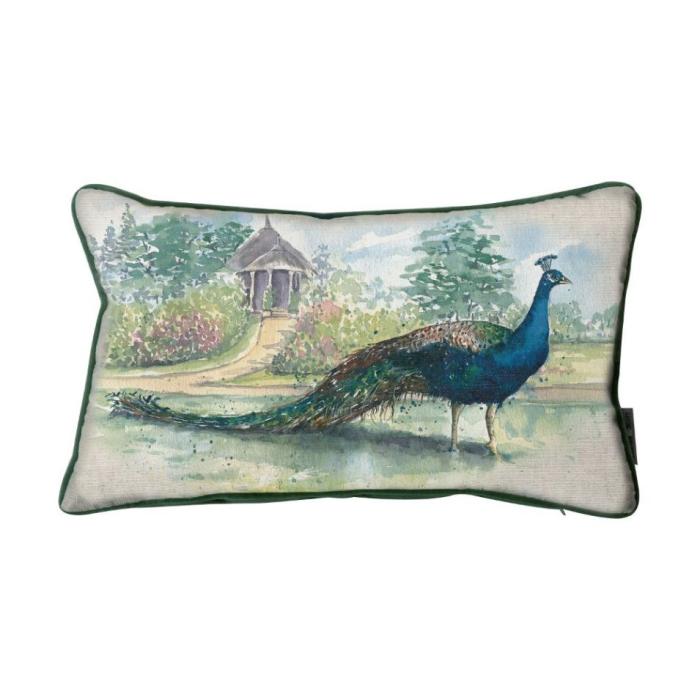 Pavilion Chic Peacock Cushion 1