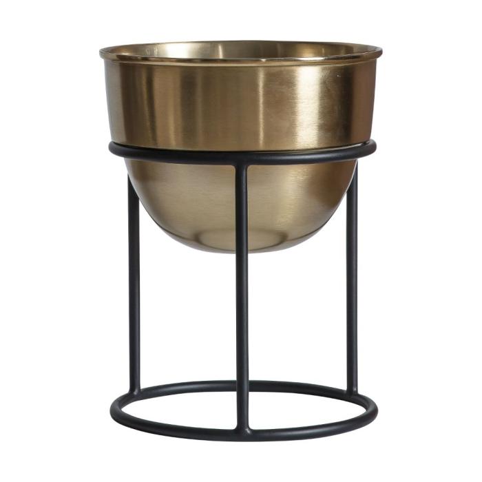 Pavilion Chic Winslet Gold Planter on Stand 1