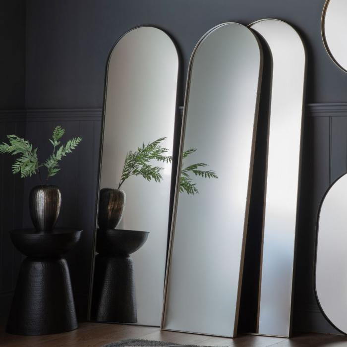 Albion Arched Full Length Mirror in Black 1