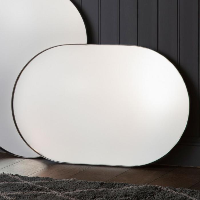 Albion Oval Wall Mirror in Champagne 1