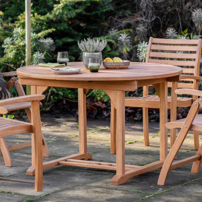 Pavilion Chic Mauritius Outdoor Extending Dining Table 120-180cm 1