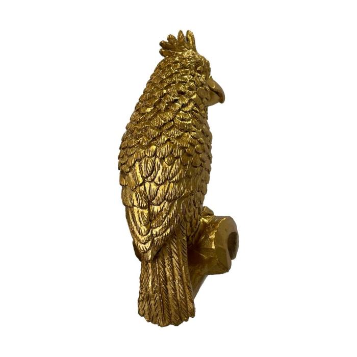 Pavilion Chic Padma Parrot Pot Hanger in Gold Set of 2 1