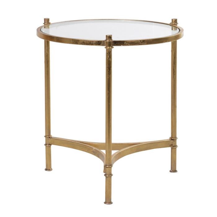 Agatha Gold Round Side Table 1