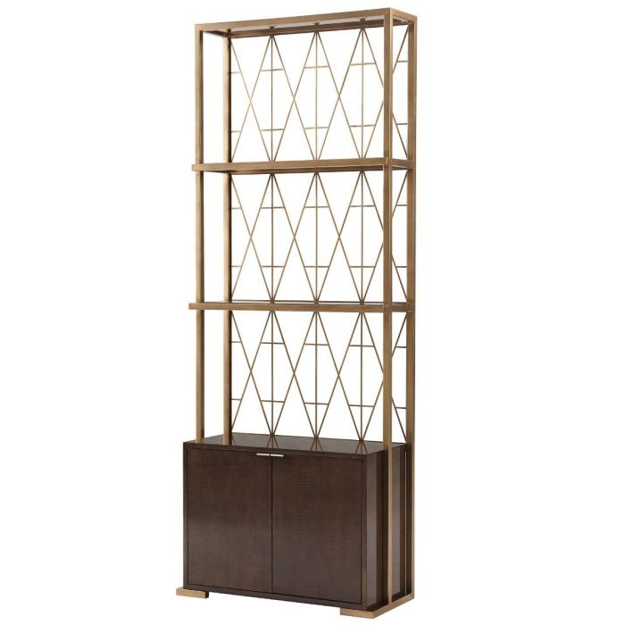 Theodore Alexander Iconic Shelving Unit with Cabinet 1