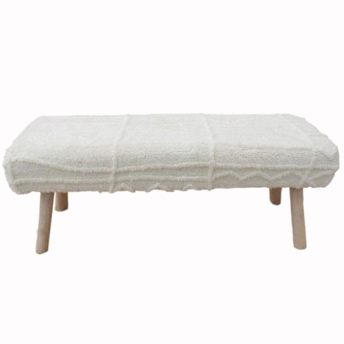 Libra Marve Table Tufted New Zealand Wool Bench 1