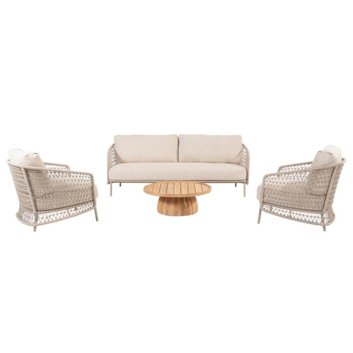4 Seasons Outdoor Puccini Outdoor Lounge Set with Pablo Coffee Table 1
