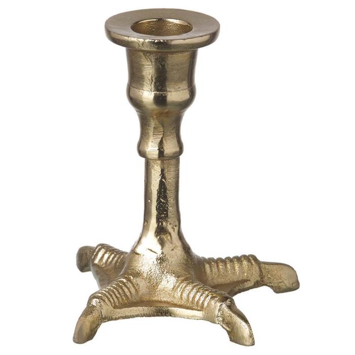 Parlane Candle Stick Gold Duck Foot - Small 1