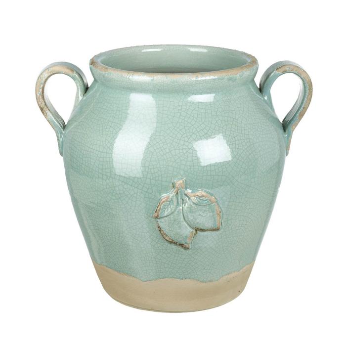 Parlane Wide Green Lime Vase 1