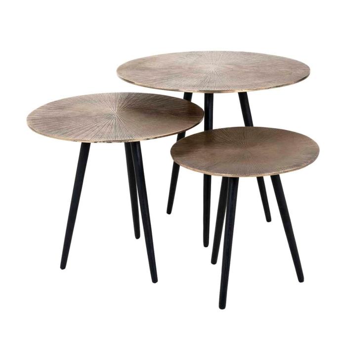 Vittorio 3 Piece Nesting Coffee Table Set 1
