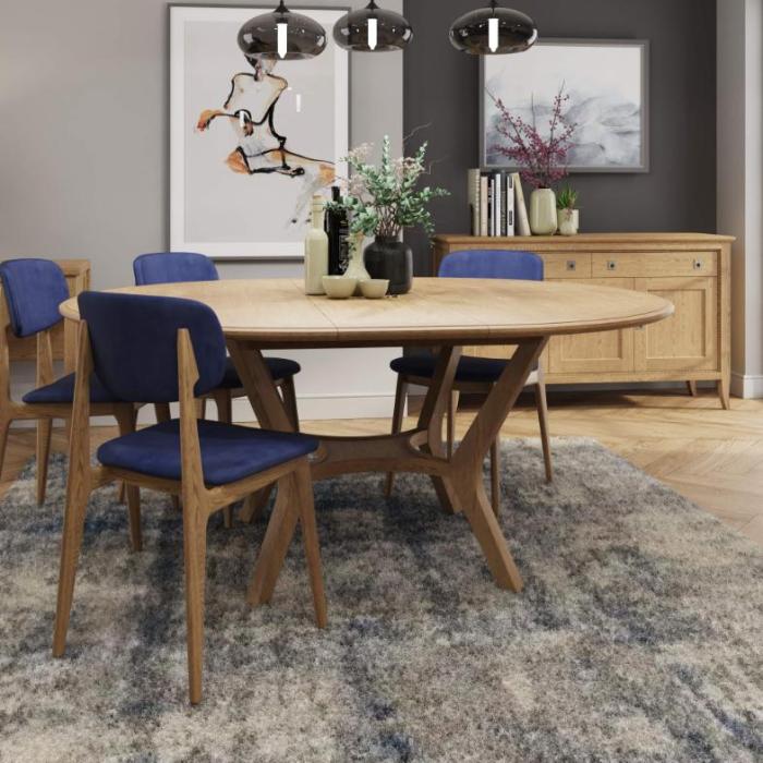 Carlton Furniture Gibson Extending Round Dining Table 1