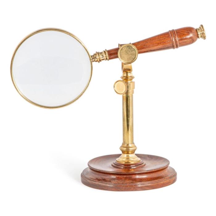 Authentic Models Magnifying Glass on Brass Stand  1