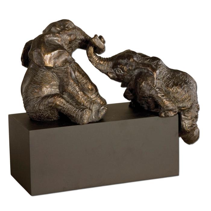 Uttermost  Playful Pachyderms Bronze Figurines 1