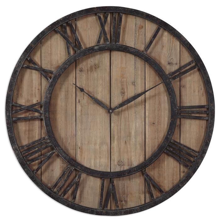 Uttermost  Powell Wooden Wall Clock 1