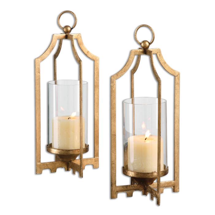 Uttermost  Lucy Gold Candleholders S/2 1